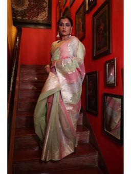 Maayavi - Multi-Colour Sameera Saree with Unstitched Blouse