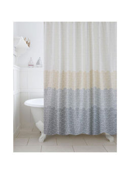 Freelance - Value for Money Polyester Bath Shower Bathroom Curtain with 12 hooks Waterproof