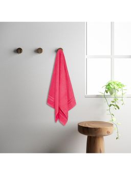 Welspun - Quik Dry 380 GSM 100% Cotton Plain Bath Towel (XL) - Coral