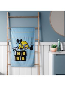 SPACES - Marvel Minions 380 GSM 100% Cotton Character Printed Bath Towel (XL) - Blue