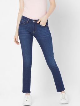 Spykar - Blue Lycra Skinny Fit Jeans