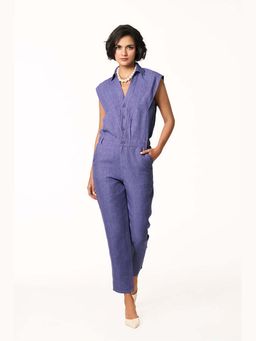 TERRA LUNA - Ember Lavender Solid Jumpsuit