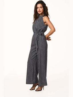 TERRA LUNA - Nori Black Printed Jumpsuit