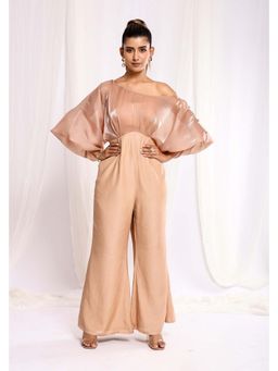 Ellemora - Shimmer Beige Allure Jumpsuit