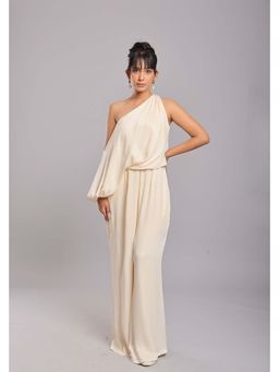 Ellemora - Timeless Ivory Plain Jumpsuit