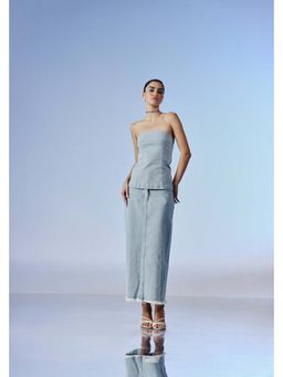 quietBold - Drift Denim Midi Skirt