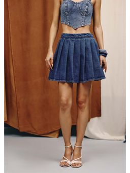 quietBold - Sway Denim Mini Skirt