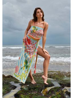 NOIB - Blue Printed Summer Zest Magda Skirt