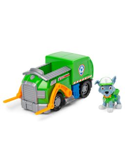 Paw Patrol - Rocky's Recycle Truck Vehiclewith Collectible Figure,for Kids Aged 3+