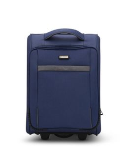 Harissons - Navy Blue Solid Trolley Bag