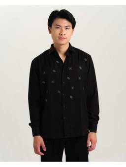 Abees - Shadow Grid Black Shirt