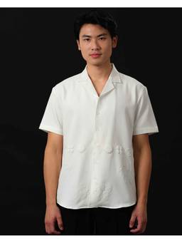Abees - Tropical Drift White Shirt