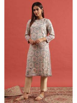 Folksong - Printed White Kurta