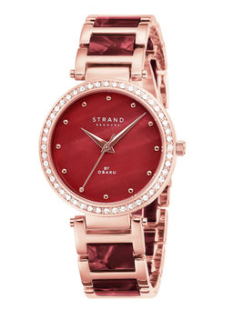 Strand by Obaku - Belle Mare Mop Dial Quartz Watch For Women (S713LXVDSD)