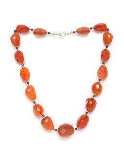 Fabindia - Orange Semi Precious Stone Necklace