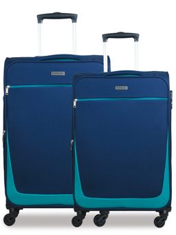 CARRIALL - Sharp Navy Blue Large and Medium Luggage Bag (Set of 2)