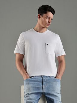 Tommy Hilfiger - Men White Cotton Regular Fit T-Shirt