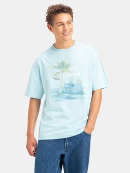 Jockey - US81 Men Super Combed Cotton Printed Oversized T-Shirt - Sea Angel USA