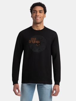 Jockey - Us82 Men Super Combed Cotton Graphic Round Neck T-Shirt - Deep Olive