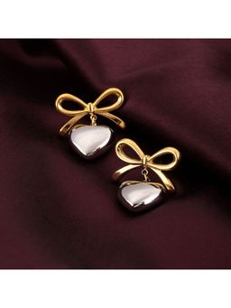 Palmonas - Bi-metal Wrapped With Love Earrings for Womens Waterproof & Anti-Tarnish