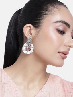 Abdesigns - Glamorous High Quality German Silver Drop & Dangle Earrings