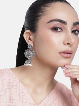 Abdesigns - Glamorous High Quality German Silver Drop & Dangle Earrings