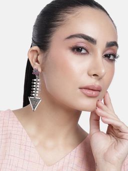 Abdesigns - Graceful High Quality German Silver Drop & Dangle Earrings