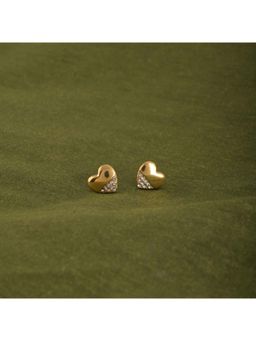 Palmonas - Stone-Studded Heart Earrings