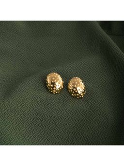 Palmonas - Golden Crater Stud Earrings