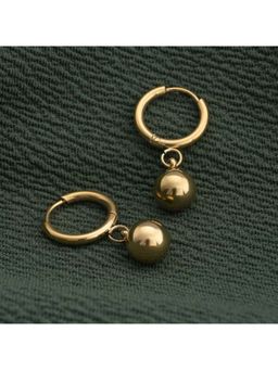 Palmonas - Golden Orb Earrings for Womens Waterproof & Anti-Tarnish