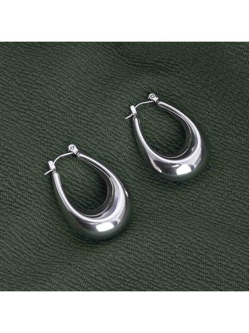 Palmonas 925 Sterling Silver Elegant Silver Hoop Earrings for Womens Waterproof & Anti-Tarnish