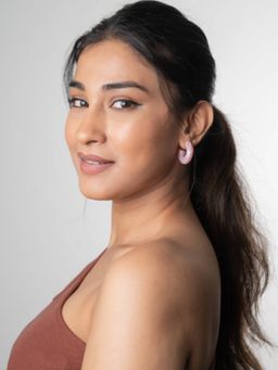 White Lies - Pink Macaroon Hoops