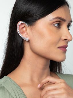 White Lies - Stone Ear Cuff