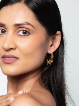 White Lies - Coil Hoop Earrings