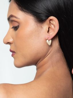 White Lies - Heart Huggies Drop & Dangle