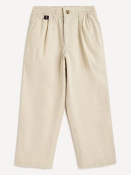 Campana - Boys Hugo Cotton Lycra Relax Fit Trousers Beige