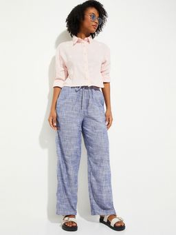 max - Woven Straight-Leg Blue Pant