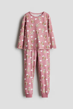 H&M - Girls Pink Jersey Pyjamas