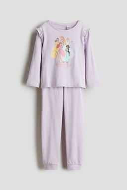 H&M - Girls Purple Jersey Pyjamas
