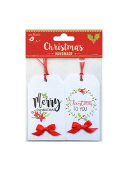 Little Birdie - Merry Christmas Printed Tags, 4 Peaces (Pack of 3)
