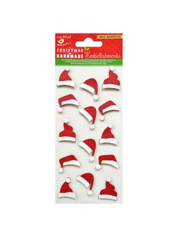 Little Birdie - Christmas Glitter Embellishments Christmas Hat 14 Peaces(Pack of 2)
