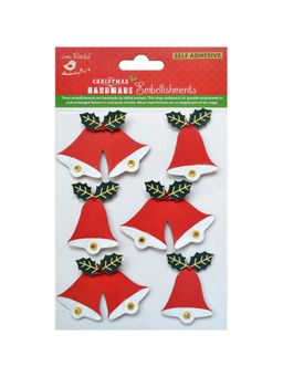 Little Birdie - Christmas Embellishments Bells (Pack of 3)