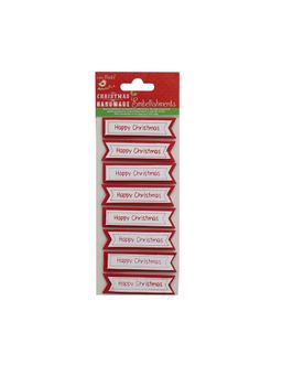 Little Birdie - Christmas Printed Embellishmentss Panel Seasons Greetings 8 Peaces (Pack of 3)