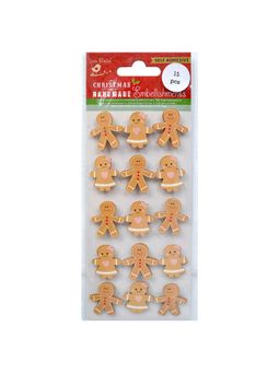 Little Birdie - Christmas Embellishments Gingerbread Man and Woman (Pack of 3)