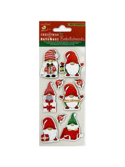 Little Birdie - Christmas Embellishments Winter Gnome 9 Peaces Shrink(Pack of 3)
