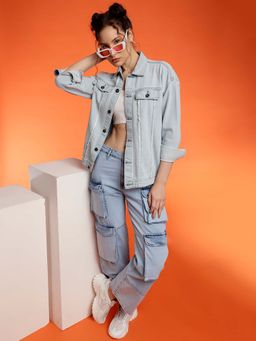 Belliskey - Denim Jacket Stylish and Comfortable Womens Full Sleeve Jacket