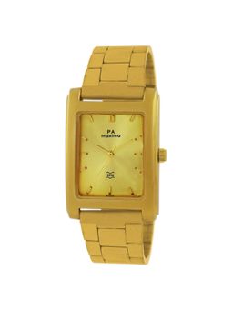 PA Maxima - Attivo Analog Watch for Men in Gold Dial Color