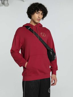 Puma - HARRY POTTER Unisex Relaxed Fit Graphic Red Hoodie