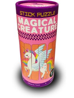 Popcorn Games & Puzzles - Magical Creatures Stick Puzzle (Pack of 6)