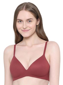 Wacoal - Women’S How Perfect Padded 3/4Th Cup Seamless T-Shirt Bra - Wine